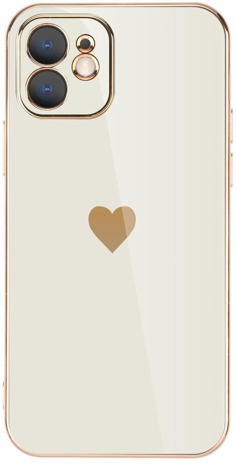Solid Plating Lens Protection Phone Case For iPhone